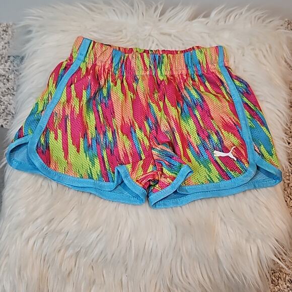 Puma Baby Girls Multi Color Mesh Shorts 18M - Picture 1 of 4